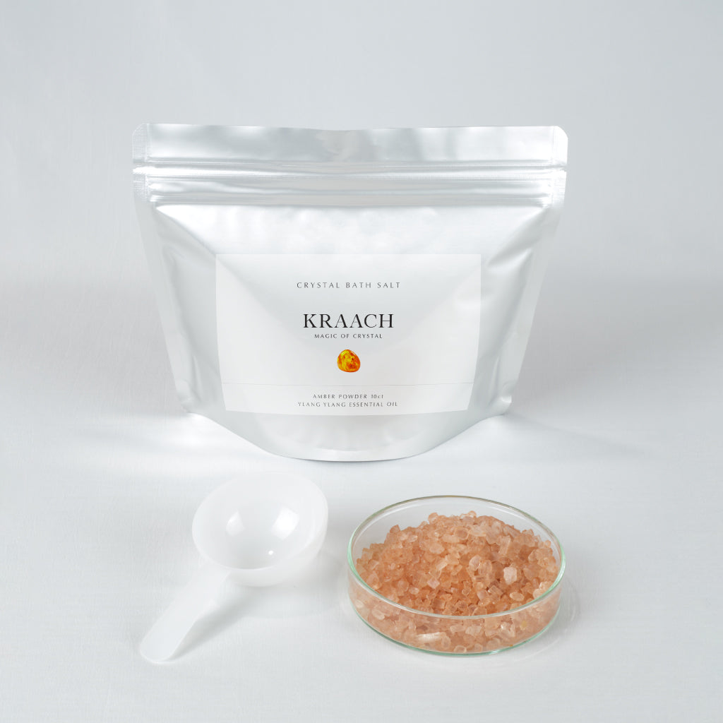 Crystal Bath Salt Amber (ylang-ylang scent)