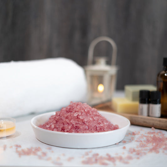 Crystal Bath Salt Rose Quartz (Marjoram Fragrance)